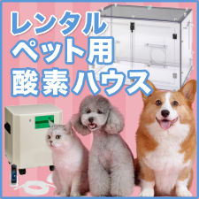 動物医療:レンタルペット用酸素ハウス