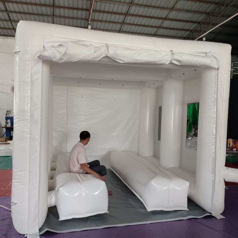 簡易休憩所（ブロワーモデル）：ミストなしでも屋外に休憩スペースを素早く設置できる